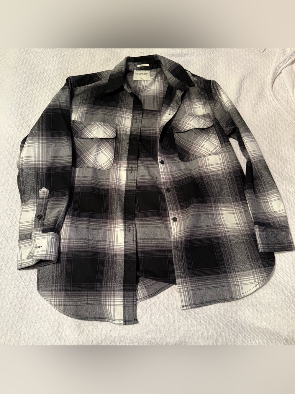 Abercrombie & Fitch Soft A&F Collection Oversized Flannel Shirt